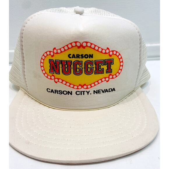 Nugget Casino Other - Carson City Nevada Nugget White Snapback baseball Hat OS